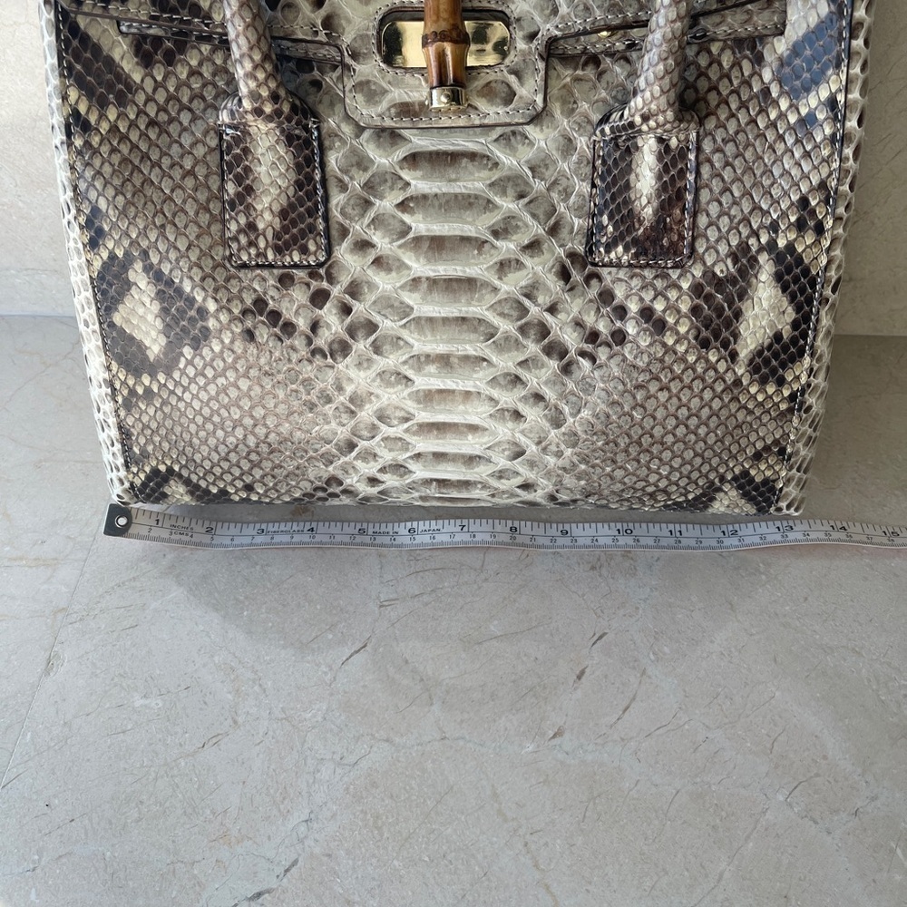 SNAKE SKIN- PHYTON ITALIAN HANDBAG NEW - Picture 13 of 16